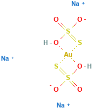 硫代硫酸金(I)钠水合物, 99.9% (metals basis) Gold(I) sodium thiosulfate hydrate, 99.9% (metals basis)